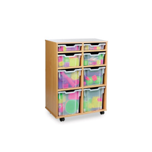 Variety Mobile 8 Tray Clear Storage Unit